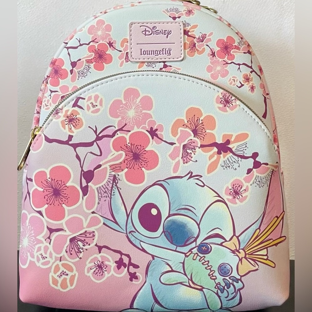 🌸✨ Loungefly Disney Lilo & Stitch Cherry Blossom Mini Backpack ✨🌸